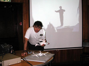 Mat at the 2005 Astronomy Festival, Herstmonceux